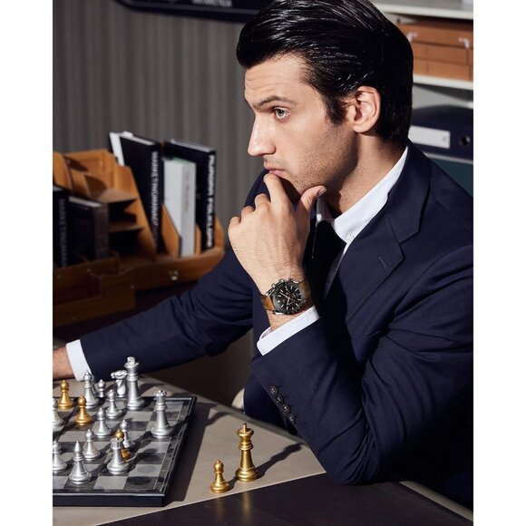 ⚡Waterproof Luminous Big Face Men's Wrist Watches Business Work Sport Casual - Picture 2 of 8